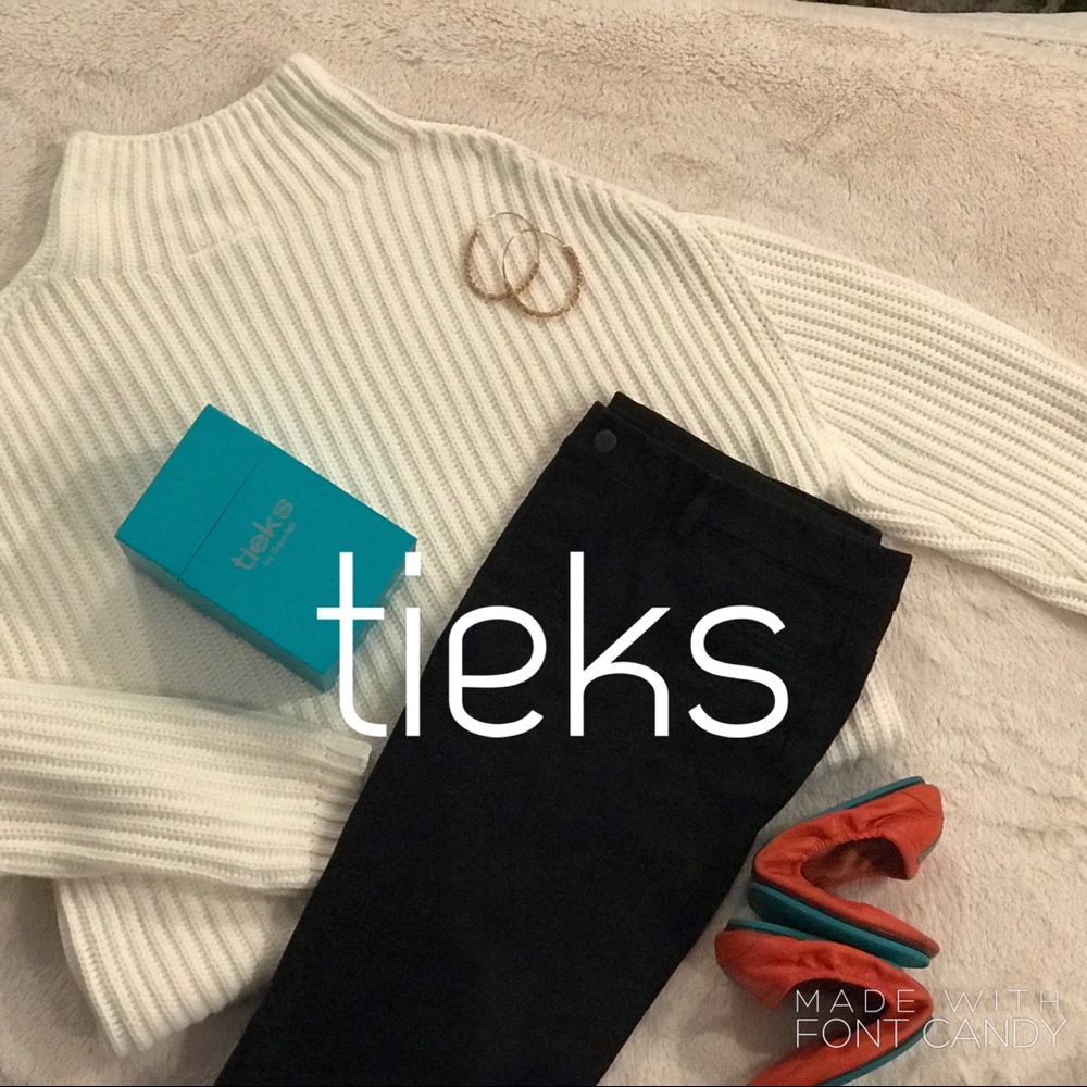 Tieks Tangerine Size 8 pre loved barely used!